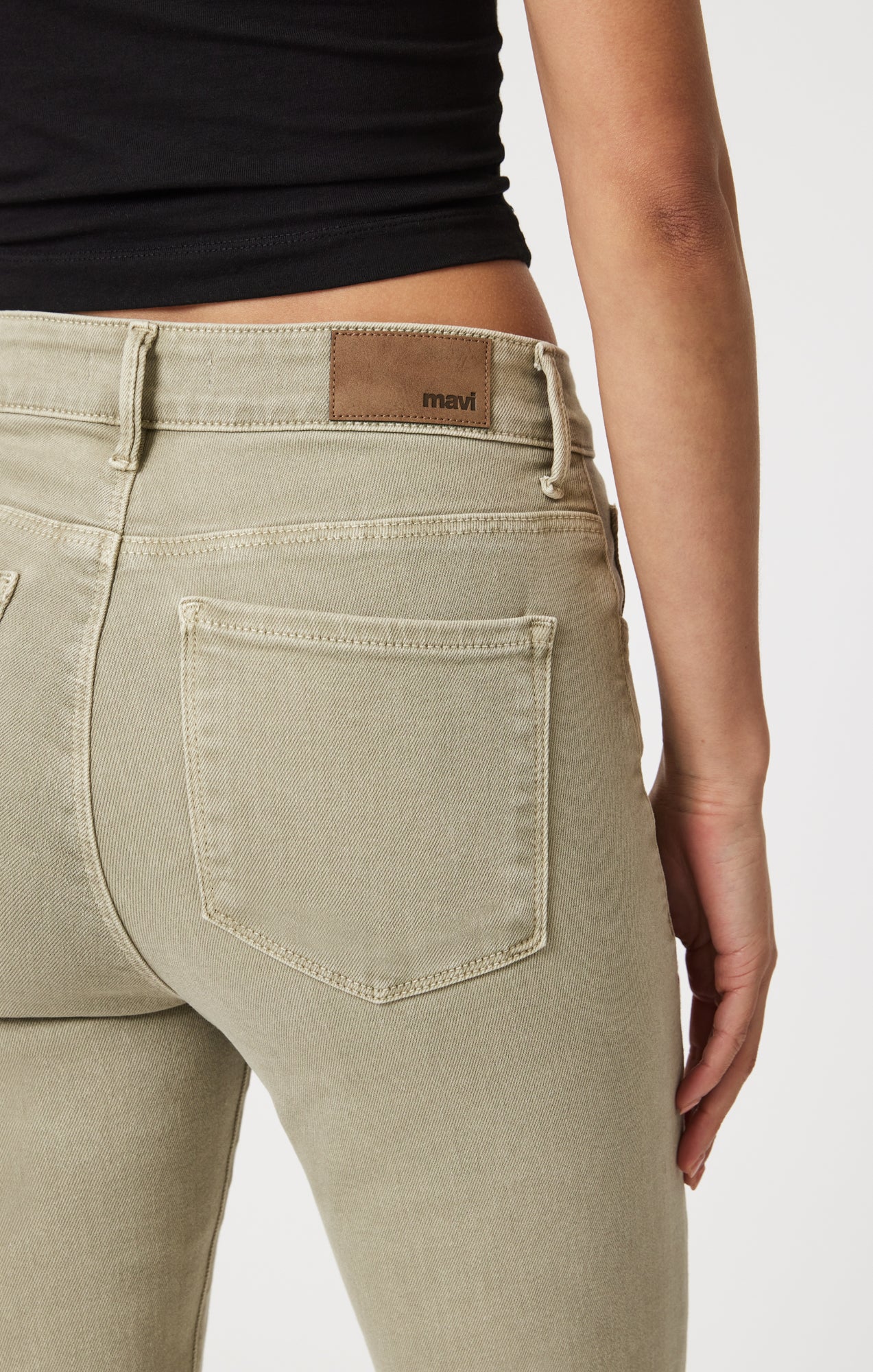 Anika Crop Flare, Green Flex Blue