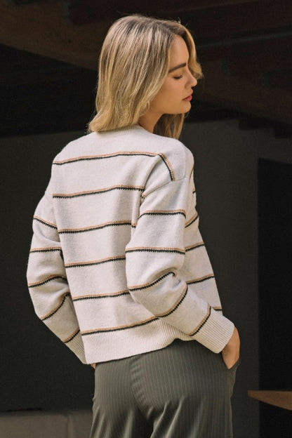 Camden Stripe Sweater, Multi