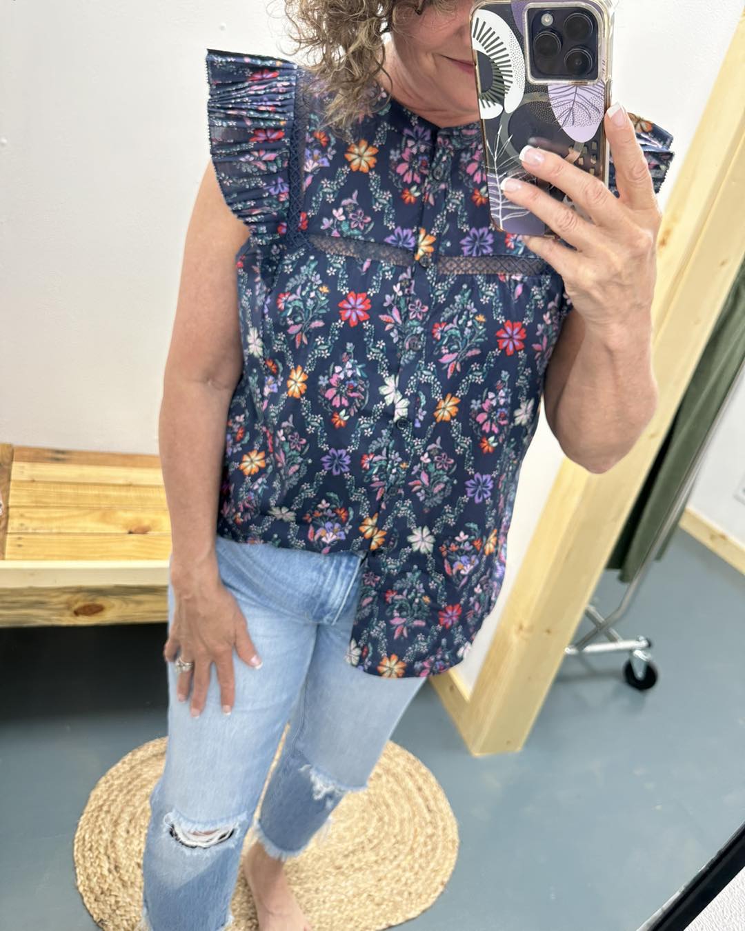 Day Dream Believing Blouse, Navy