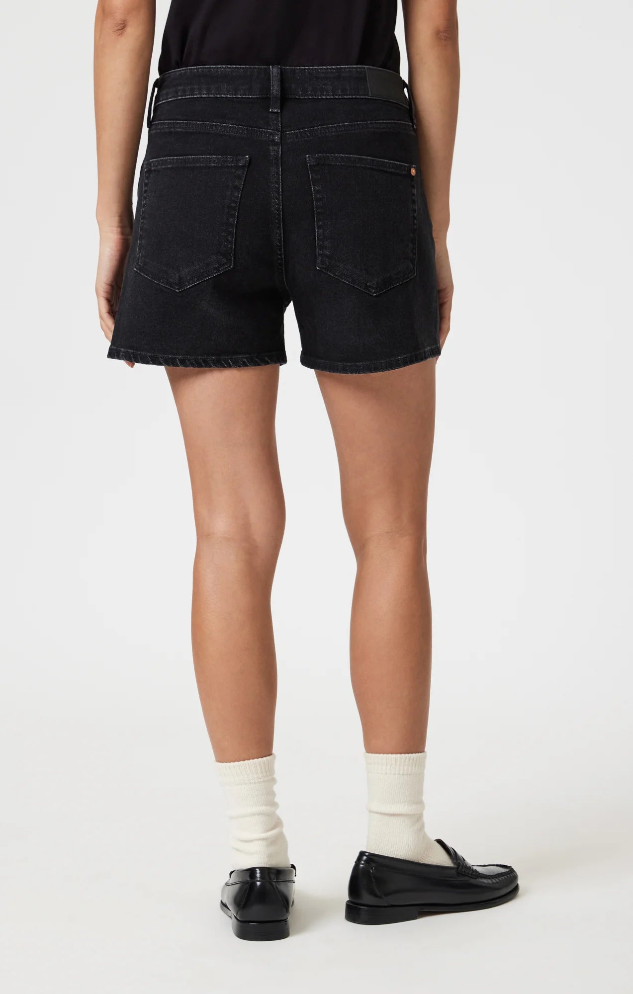 Heidi Straight Leg Shorts, 90's Dark Smoke