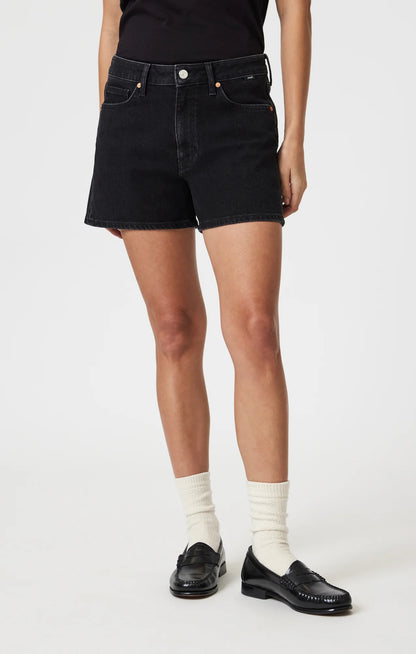 Heidi Straight Leg Shorts, 90's Dark Smoke